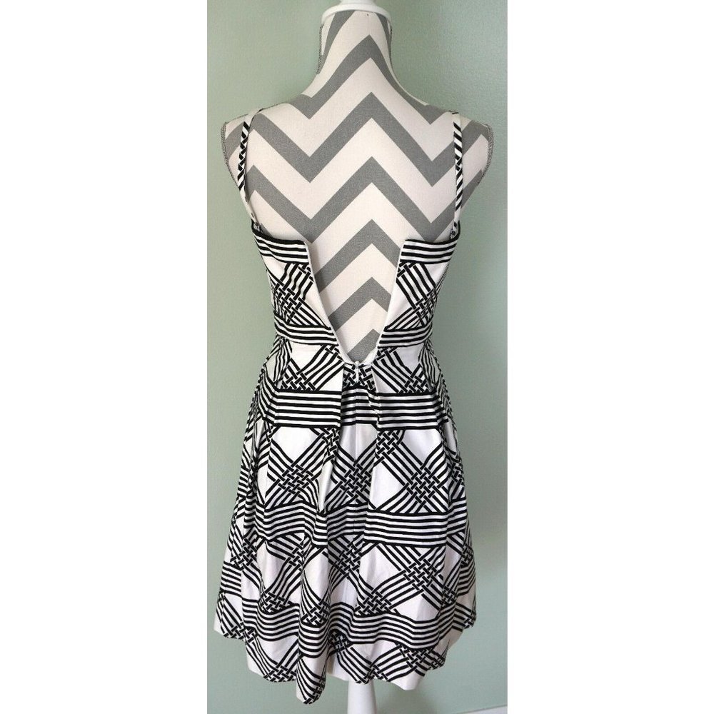 WHITE HOUSE BLACK MARKET Striped Midi Dress - Picture 4 of 5